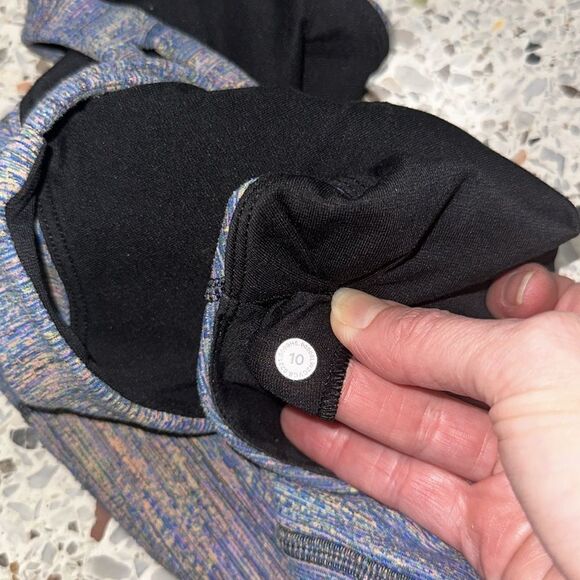 Lululemon Energy Bra high neck long line medium support 10 strappy - Picture 5 of 8